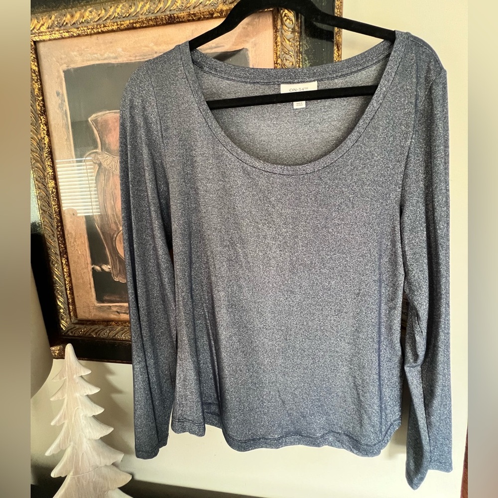 ON 34th Gray Knit Top